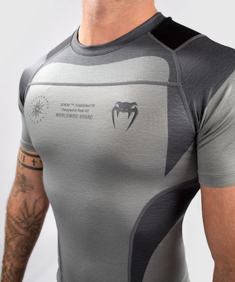 Venum Stone Compression Shirt – Kurzarm – Mineralgrün