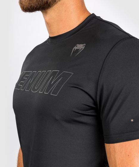 Venum Classic Evo Dry-Tech T-Shirt -  Schwarz/Schwarz Reflektierend