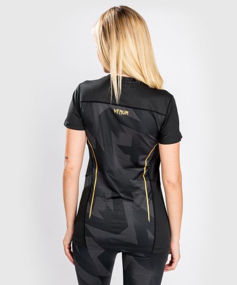  Venum Razor Dry Tech T-Shirt – Für Damen – Schwarz/Gold