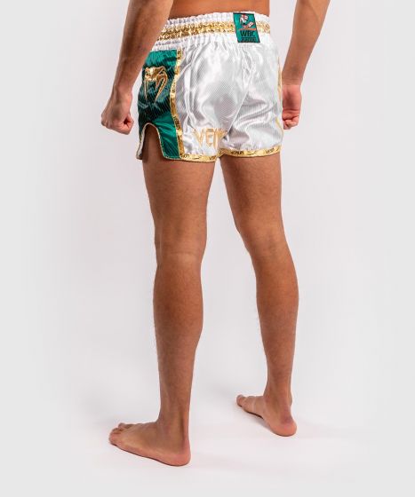 Venum WBC Muay Thai Shorts  - White/Green