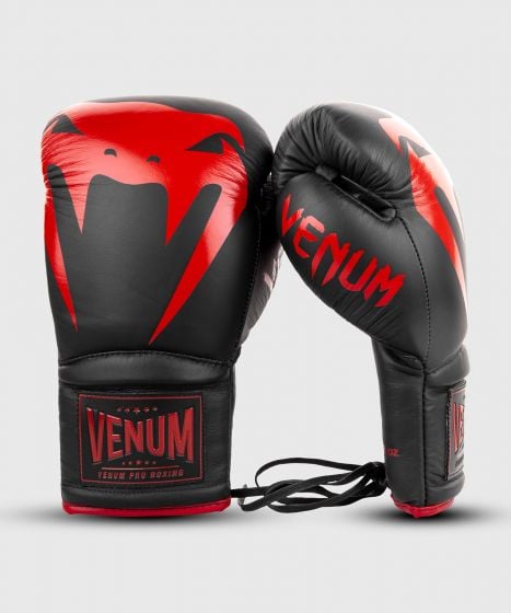 Venum Giant 2.0 professionelle Boxhandschuhe - MIT SCHNÜRUNG - Schwarz/Rot