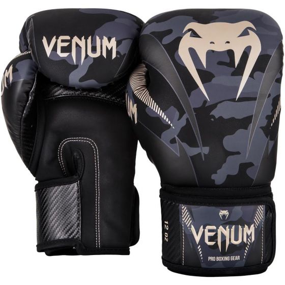 Venum Impact Boxing Gloves - Dark camo/Sand