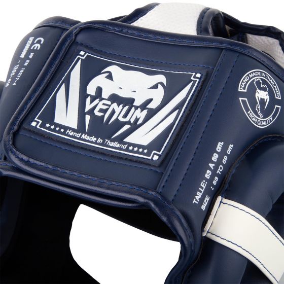 Venum Elite Kopfschutz-Weiß/Marineblau