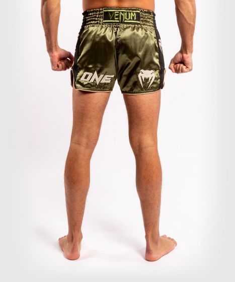 Venum ONE FC Impact Muay Thai Shorts - Black/Khaki