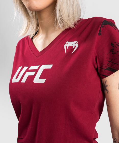 UFC Venum Authentic Fight Week 2.0 T-Shirt – Für Frauen  – Rot 