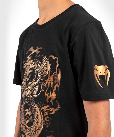 Venum Dragon's Flight Kids T-Shirt - Black/Bronze