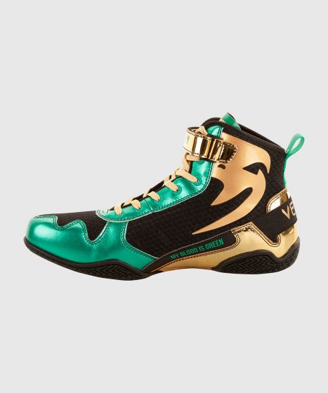 Venum Giant Low Boxing Shoes - WBC Limited Edition - Green/Gold
