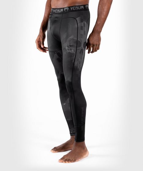 Pantalones de compresión Venum Skull - Negro/Negro