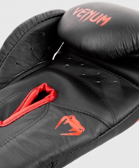 Gants de boxe pro Venum Giant 2.0 - Velcro - Noir/Rouge