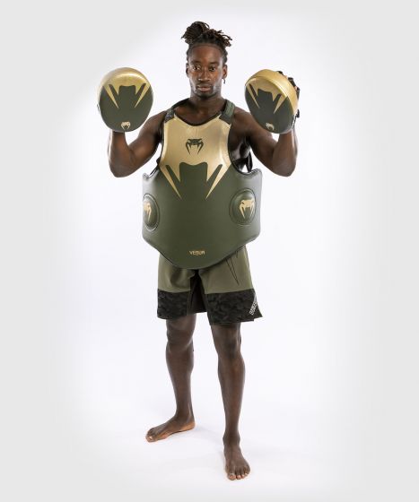 Venum Pro Boxing Body Protector - Khaki/Gold