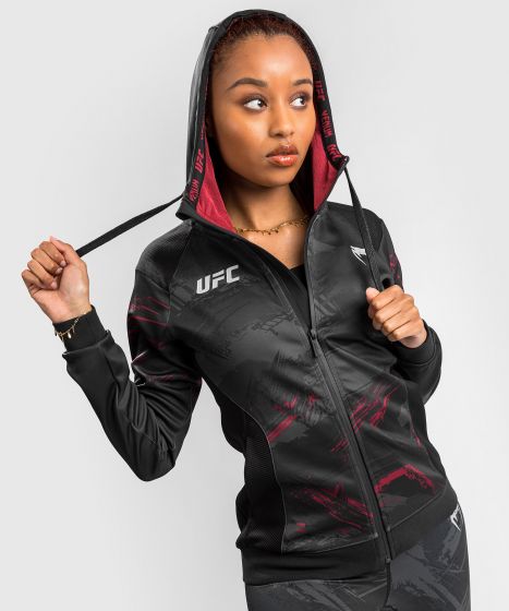 UFC Venum Authentic Fight Week Women’s 2.0 Zip Hoodie - Black/Red
