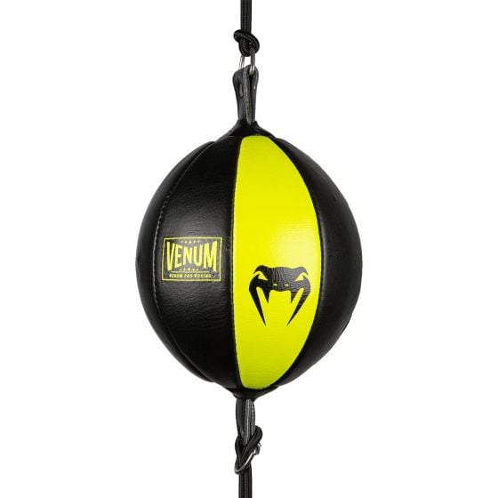 Venum Hurricane double ended oval bag- Black/Yellow