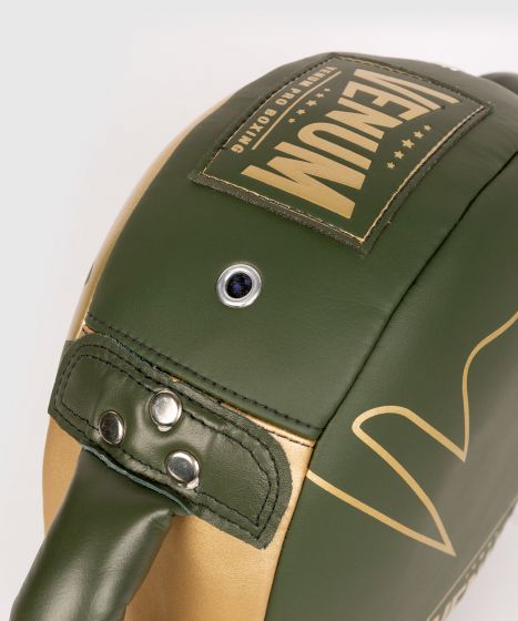 Venum Pro Boxing Mini Round Punch Shield - Khaki/Gold