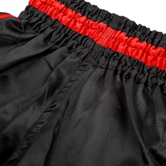 Pantalones Cortos de Muay Thai para Niños – Negro/Rojo