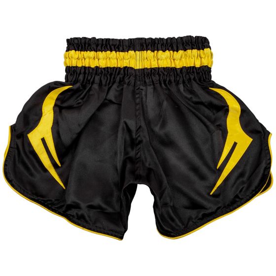 Venum Bangkok Inferno Kids Muay Thai Shorts - Black/Yellow
