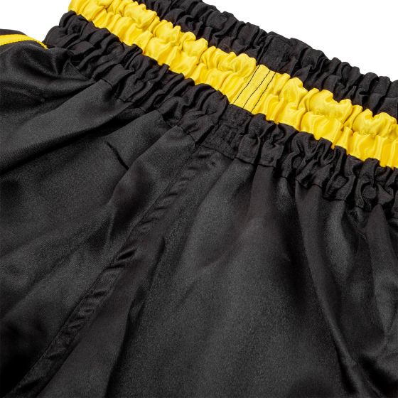 Pantalones Cortos de Muay Thai para Niños – Negro/Amarillo