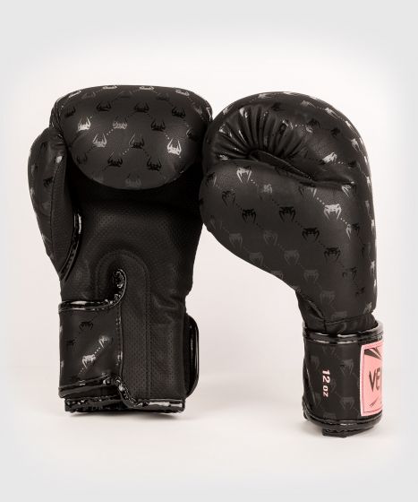 Venum Impact Monogram Boxing Gloves – Schwarz/Roségold 