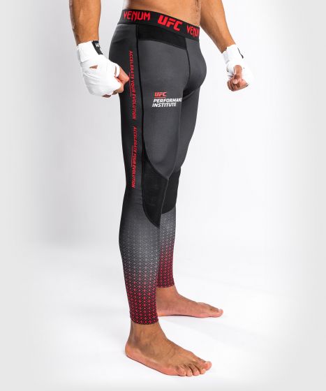 Pantaloni a Compressione Venum UFC Performance Institute - Nero/Rosso