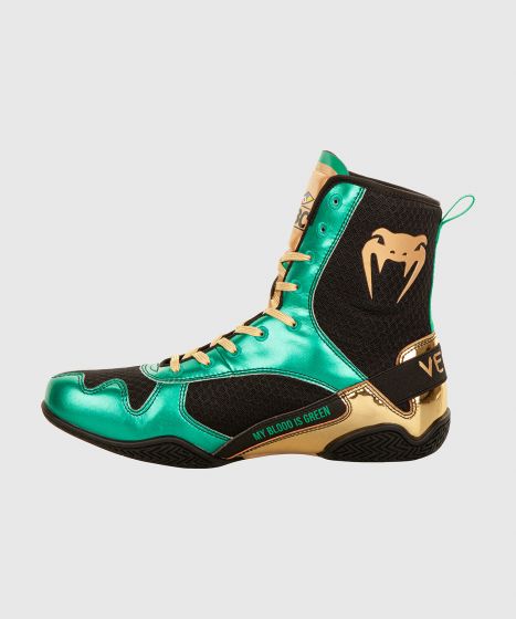 Venum Elite Boxing Shoes - WBC Limited Edition - Green/Gold