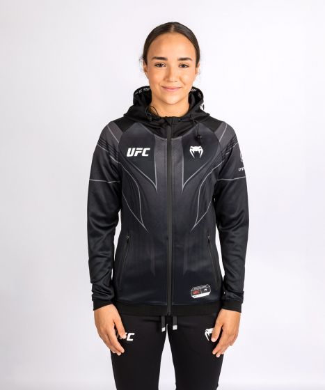 Sudadera con capucha personalizada UFC Venum Authentic Fight Night 2.0 para mujer - Negra