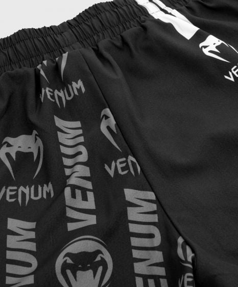 Short de Sport Venum Logos - Noir/Blanc