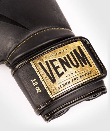 Venum Giant 2.0 Pro Boxing Gloves Velcro - Black/Black-Gold