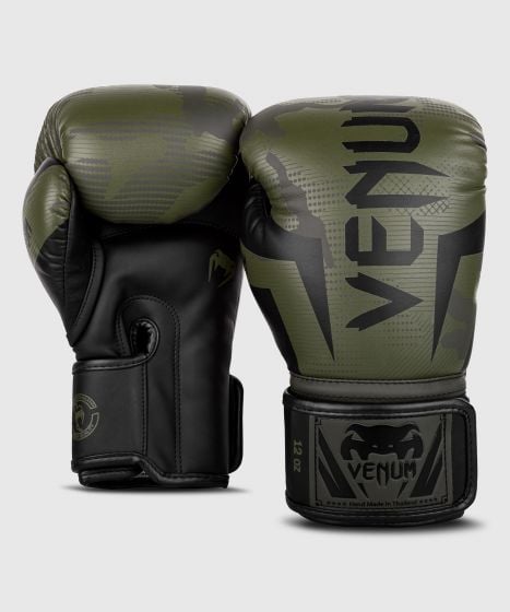 Venum Elite Boxing Gloves - Khaki camo