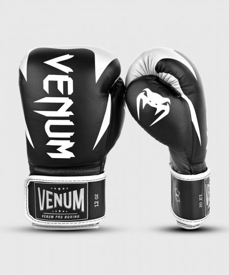 Guantoni da boxe professionali Venum Hammer – Velcro - Nero/Bianco