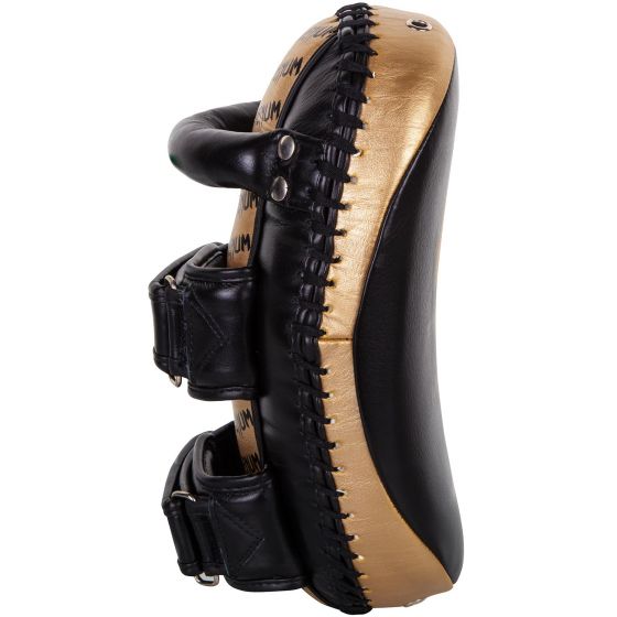 Venum Kick Pads Leather - Negro/Oro