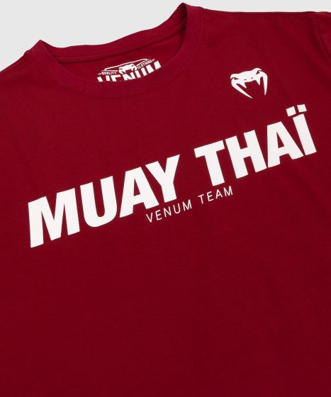 Venum Muay Thai VT T-Shirt - Weinrot/Schwarz