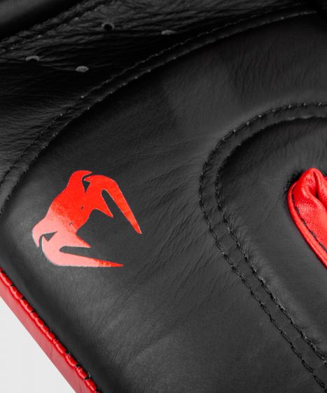 Gants de boxe pro Venum Shield - Velcro - Noir/Rouge