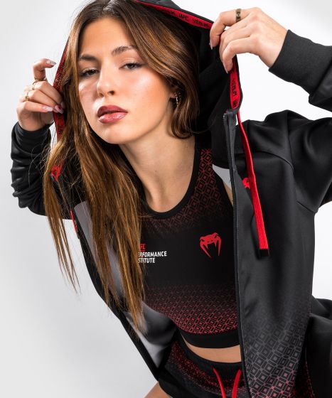 Venum UFC Performance Institute Sweatshirt Met Capuchon - Voor Dames - Zwart/Rood