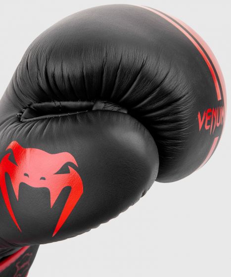 Venum Shield professionelle Boxhandschuhe - Klettverschluss - Schwarz/Rot