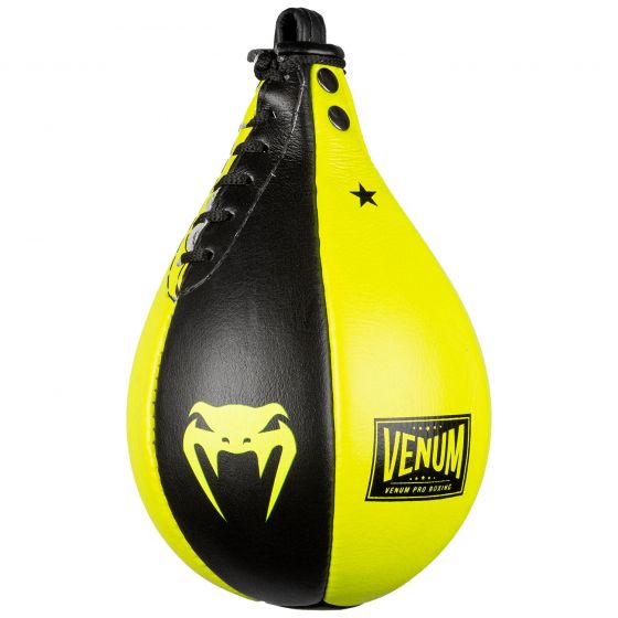 Pera de Boxeo Venum Hurricane Speed ​​Bag - Negro/Amarillo