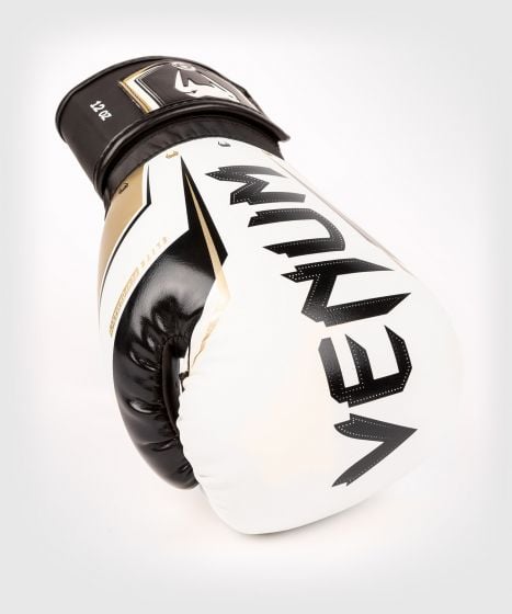 Gants de Boxe Venum Elite Evo - Blanc/Or