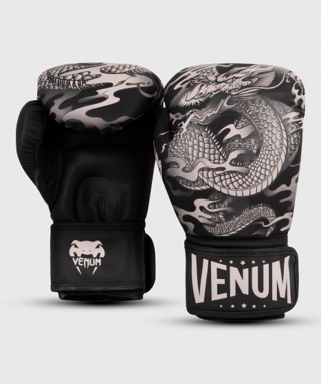 Venum Dragon's Flight Boxing Gloves - Black/Sand