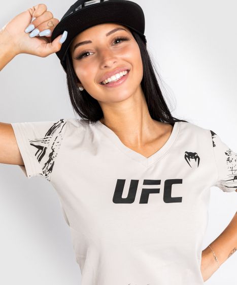 T-Shirt UFC Venum Authentic Fight Week 2.0 - Donna  - sabbia