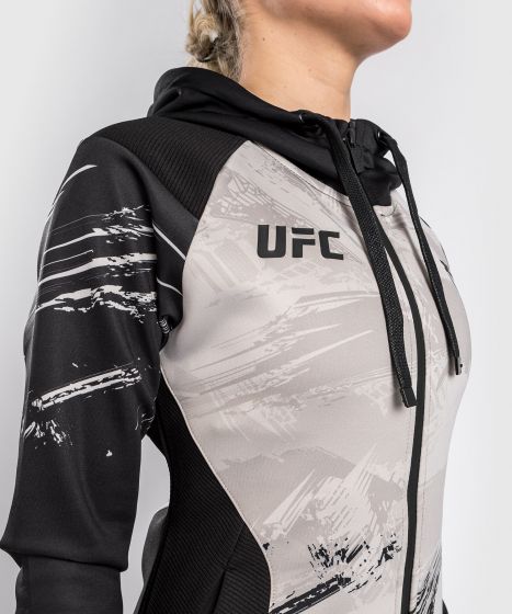 UFC Venum Authentic Fight Week 2.0 Zipped Sweatshirt – Für Frauen  – Sand