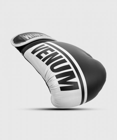 Venum Shield professionelle Boxhandschuhe - Klettverschluss - Schwarz/Weiß
