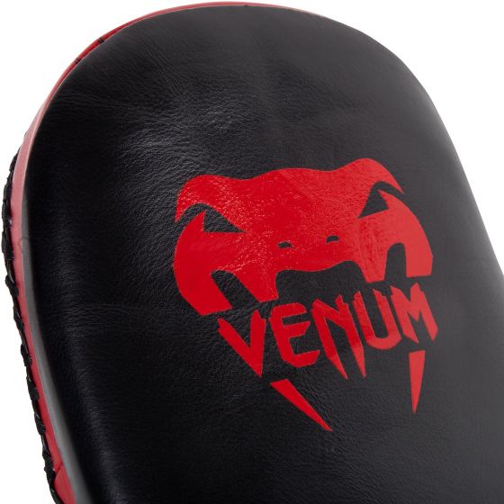 Venum Kick Pads in pelle-nero/rosso