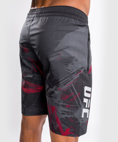 Pantalones cortos de entrenamiento UFC Venum Authentic Fight Week 2.0 - Negro/Rojo