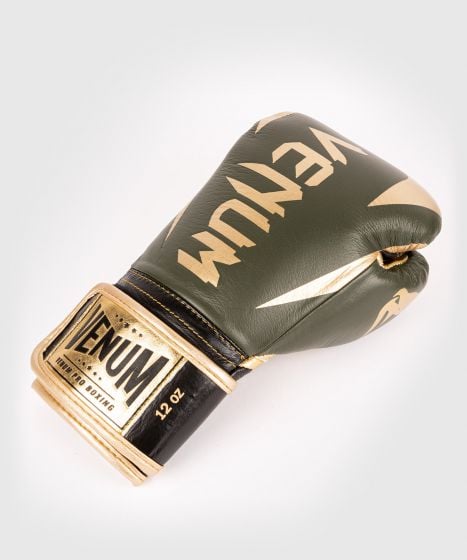 Guantes de Boxeo profesional Venum Hammer – Velcro - Caqui/Oro