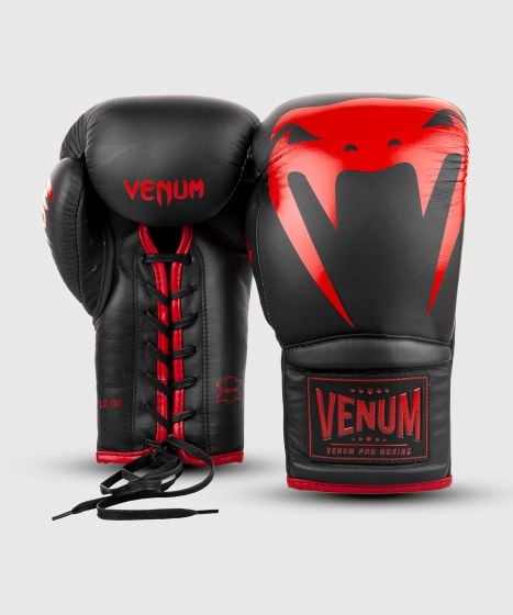 Guantoni da boxe professionali Venum Giant 2.0 – Lacci - Nero/Rosso