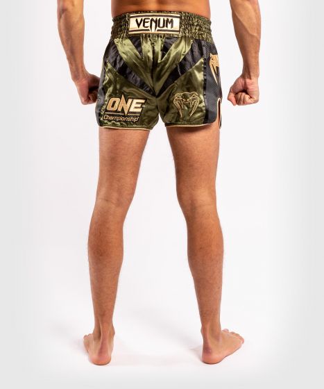 Pantalones cortos de Muay Thai Venum x ONE FC - Khaki/Gold