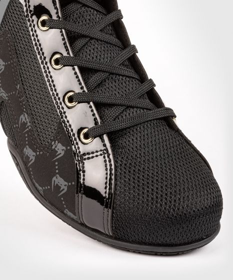Venum Elite Evo Monogram Boxing Shoes – Black