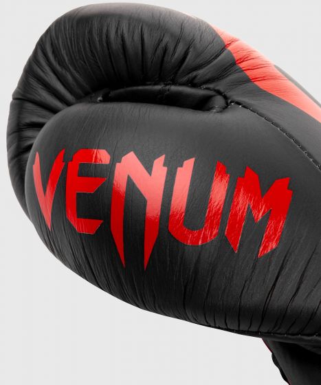 Gants de boxe pro Venum Giant 2.0 - Avec Lacets - Noir/Rouge