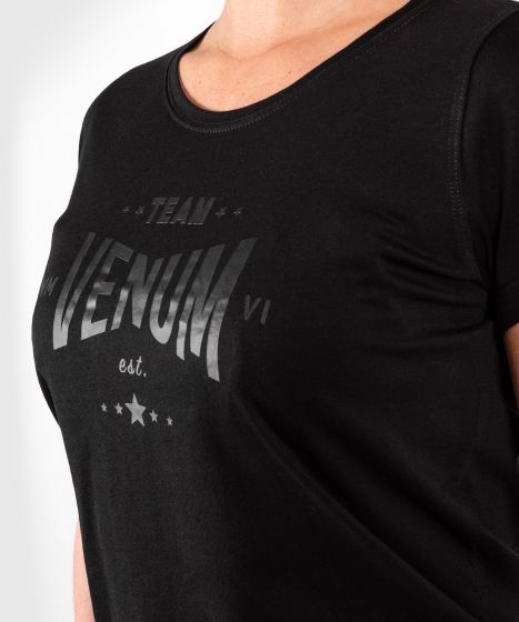T-Shirt Venum Team 2.0 - Pour Femmes - Noir/Noir