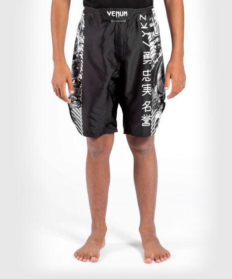 Pantalones cortos de lucha Venum YKZ21- para niños - Negro/Blanco