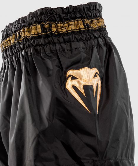 Pantalones cortos Venum Muay Thai Parachute - Negro/Dorado