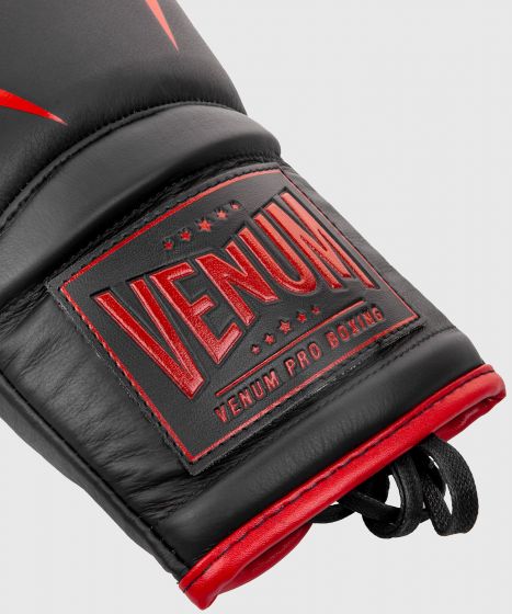 Venum Giant 2.0 Pro Boxing Gloves - With Laces - Black/Red
